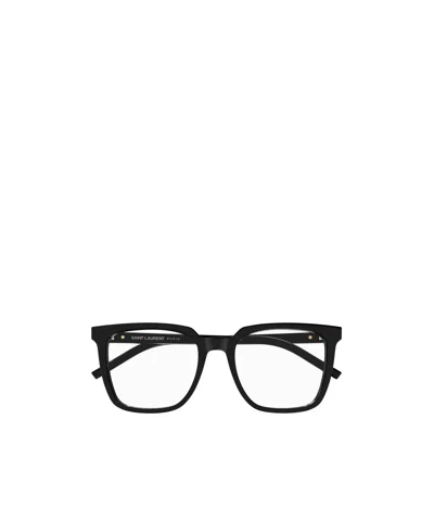 Saint Laurent Rectangular Flat Mirror In Black