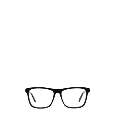 Saint Laurent Rectangular-frame Design Glasses In Black
