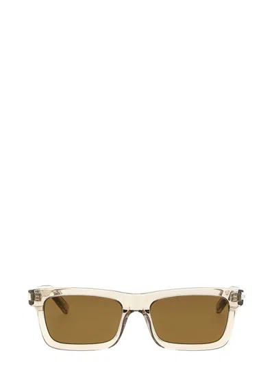 Saint Laurent Sl 461 Geometric-frame Sunglasses In Neutrals