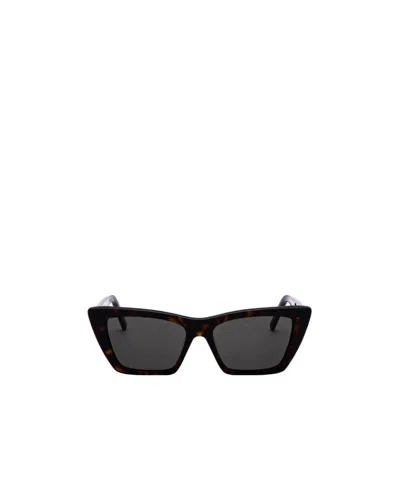Saint Laurent Rectangular-frame Sunglasses In Black