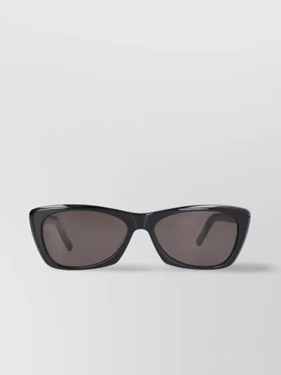 Saint Laurent Rectangular Frame Sunglasses Dark Lenses In Black