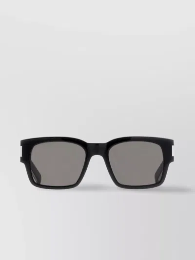 Saint Laurent Rectangular Frame Sunglasses In Acetate In Black
