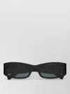 Saint Laurent Rectangular Sunglasses With Thick Acetate Frames In Green