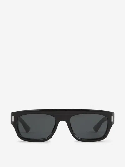 Saint Laurent Rectangular Sunglasses In Black