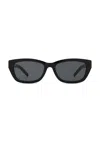 Saint Laurent Rectangular Sunglasses In Black