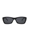 Saint Laurent Rectangular Sunglasses In Black