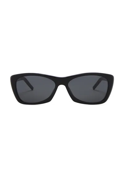 Saint Laurent Rectangular Sunglasses In Black