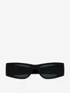 Saint Laurent Rectangular Acetate Sunglasses In Black