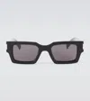 Saint Laurent Rectangular Sunglasses In Black