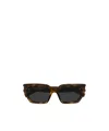 Saint Laurent Rectangular Sunglasses In Brown