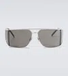 Saint Laurent Rectangular Sunglasses In Grau