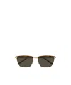 Saint Laurent 57mm Rectangular Sunglasses In Gray