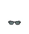 Saint Laurent Rectangular Sunglasses In Green