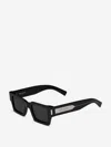 Saint Laurent Rectangular Sunglasses Sl 572 In Black