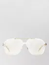Saint Laurent Rectangular Sunglasses Transparent Frame Clear Lenses In Gold