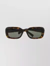 Saint Laurent Rectangular Tortoiseshell Sunglasses Dark Lenses In Black