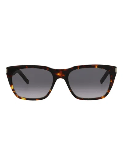 Saint Laurent Recycled Acetate Square Mens Sunglasses In Black