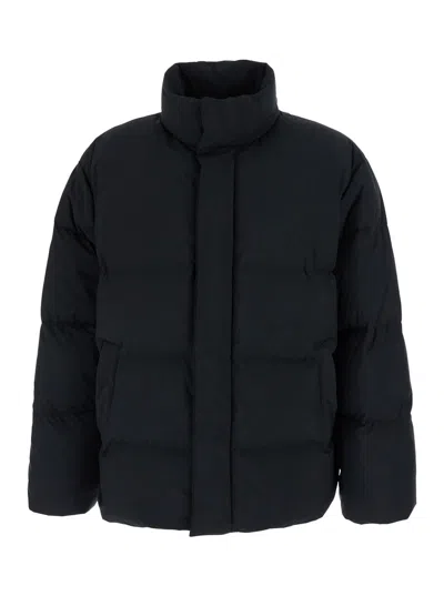 Saint Laurent Recycled Polyester Padded Down Jacket In Black