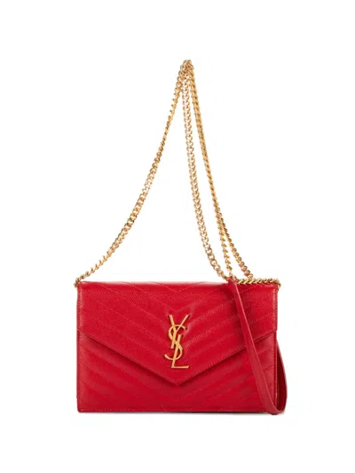 Pre-owned Saint Laurent Red Chain-strap Shoulder Bag
