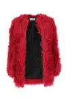 Saint Laurent Furs In Red