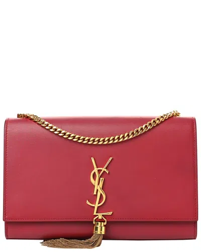 Saint Laurent Red Leather Kate Tassel Satchel (authentic Pre-loved)
