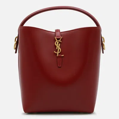 Saint Laurent Red Leather Le 37 Satchel
