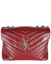Saint Laurent Red Leather Medium Loulou Chain Bag (authentic Pre-loved)