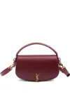 Saint Laurent Demi Lune Leather Shoulder Bag In Pink