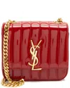 Saint Laurent Red Patent Leather Monogram Vicky Small Shoulder Bag (authentic  Pre-loved) In Red