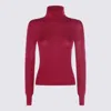 Saint Laurent Red Wool Knitwear In Red