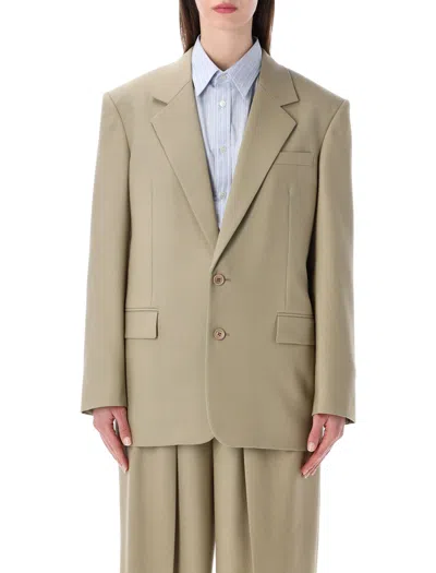 Saint Laurent Refined Tailored Jacket - Size 36 In Sand