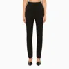 Saint Laurent Regular Black Wool Trousers In Black