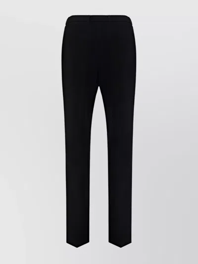 SAINT LAURENT REGULAR FIT WOOL TROUSERS POCKETS