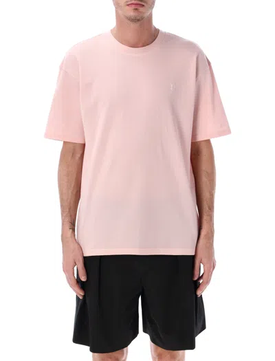 Saint Laurent Relaxed Oversized T-shirt - Size L In Rose Naturel