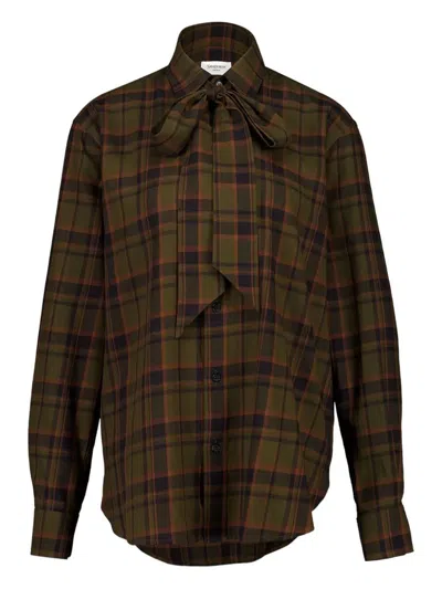 Saint Laurent Relaxed Shirt In Brown