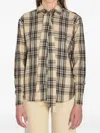 Saint Laurent Tartan Check Long-sleeved Shirt In Multi