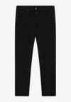 Saint Laurent Relaxed Slim Denim Pants In Black