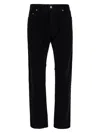 Saint Laurent Relaxed Slim Pants In Corduroy In Black