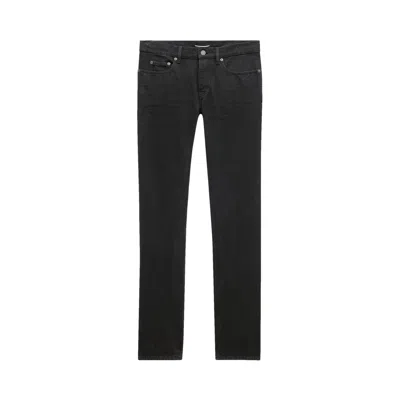 Pre-owned Saint Laurent Relaxed Slim Pants 'plain Carbon Black' | Men's Size 34