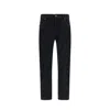 Saint Laurent Relaxed Straight Jeans In Black