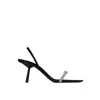 Saint Laurent Rendez-vous Slingback Snadals In Black