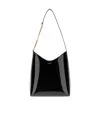 Saint Laurent Black Leather Rendez-vous Shoulder Bag In Black