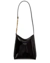 Saint Laurent Rendez-vous Patent-leather Shoulder Bag In Black