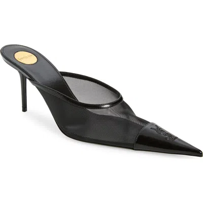 Saint Laurent Renee Pointed Toe Mule In Black