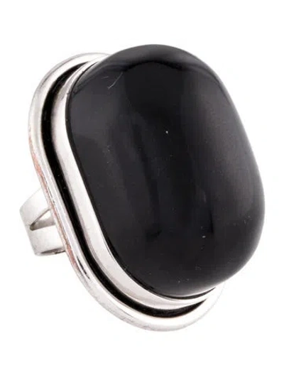 Pre-owned Saint Laurent Resin Cocktail Ring In Multi