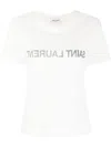 Saint Laurent Reverse Logo T-shirt In White