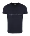 Saint Laurent Reverse Logo T-shirt In Black
