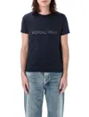 Saint Laurent Reverse Logo T-shirt In Black