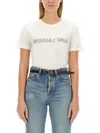 Saint Laurent Reverse Logo T-shirt In White