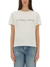 Saint Laurent Reverse Logo T-shirt In White